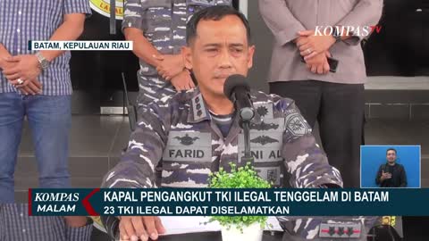 Kapal Angkut TKI Ilegal Tenggelam di Perairan Nongsa Batam, 23 Orang Selamat