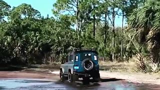 Land rover defender mudding