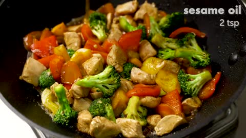 CHICKEN STIR FRY RECIPE _ QUICK AND EASY CHICKEN STIR FRY _ STIR FRY CHICKEN