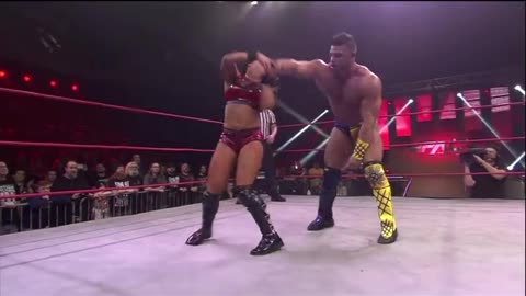 Tessa_Blanchard_UPSETS_Brian_Cage_IMPACT_Wrestling_Best_of girl with boy wwe fight women fight