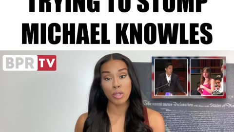 Woke college girl WRECKS herself trying to stump Michael Knowles