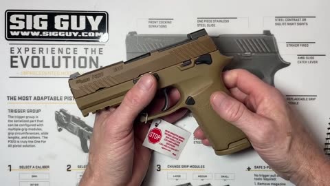 California SIG Sauer M18 magazine disconnect removal and installation video