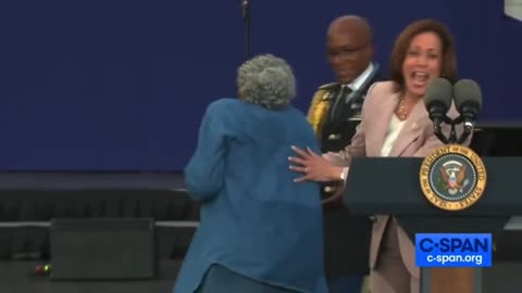 VP Harris Descends Into Cackling Hysteria at Juneteenth Event