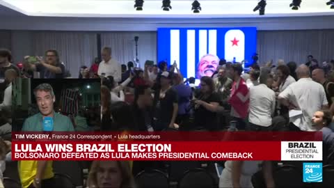 'This is a fraud': Bolsonaro's supporters react after leftist Lula wins Brazil vote • FRANCE 24