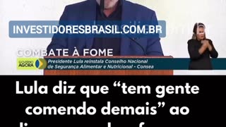 Lula ataca gordos em discurso