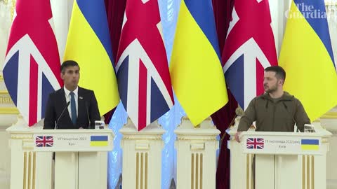 Rishi Sunak arrives in Kyiv to meet Ukrainian president Volodymyr Zelenskiy