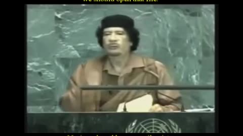 MURDERED for this SPEECH - 23 Sep 2009 - Muammar Gaddafi - at United Nations General Assembly