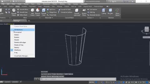 3D Modelling Meshes Ruled Surfaces on AutoCAD by Masroor Khan For Beginners
