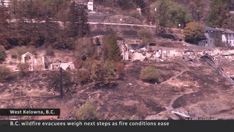 Okanagan residents get glimpse at wildfire damage
