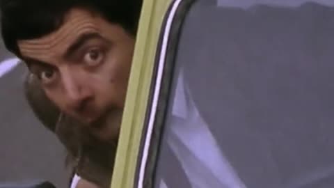 Mr bean late for office