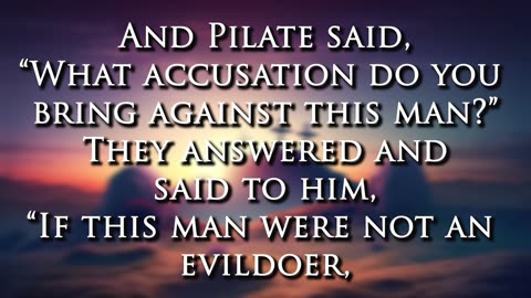 Suffered Under Pontius Pilate - Lesson 1