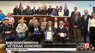 Elise Honors Rensselaer County Veterans 04.12.2022