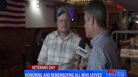 Real America 'Honoring And Remembering All Who Served' Dan Ball W/ Rodney Davis Shields