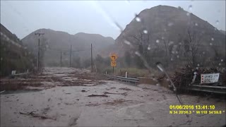 Harrowing Flash Flood Roadway Experience