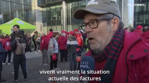 La grève des travailleurs belges, conséquence du "choc" des factures d'énergie