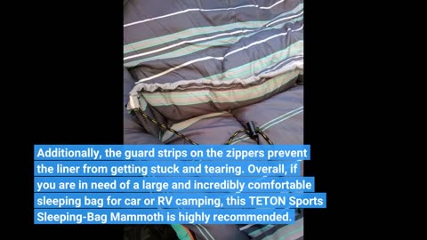 Real Reviews: TETON Sports Sleeping-Bags Mammoth