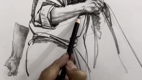 Drawing portrait sketch