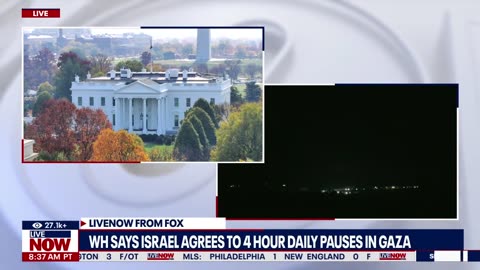 Israel agrees to four-hour pause in Gaza, White House says