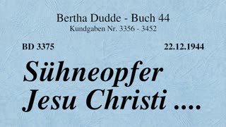 BD 3375 - SÜHNEOPFER JESU CHRISTI ....