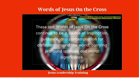 Words of Jesus On the Cross