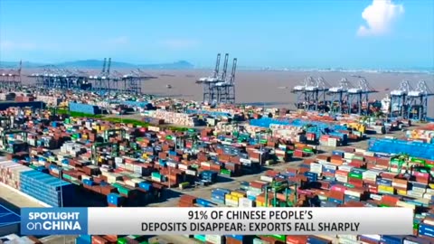 91% of Chinese people’s deposits disappear: Exports fall sharply