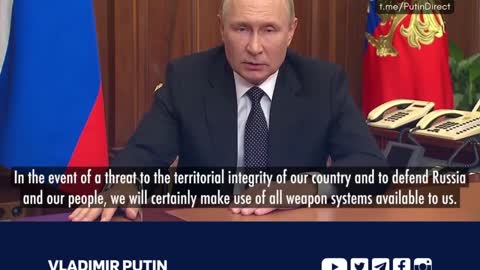 Putin warning the West - No Bluf