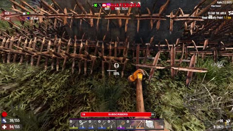 natebofa Kick stream 7/8/24 7 days to die day 56 horde night!