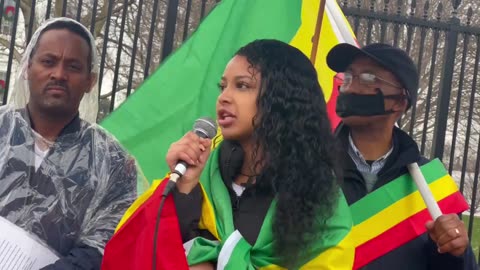 The heart felt message of this young woman during Stop Amhara Genocide in Washington DC