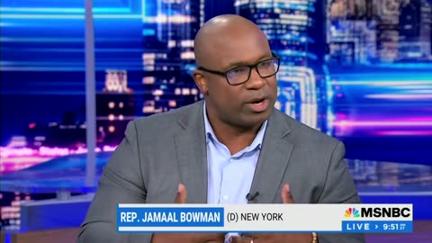 Rep. Jamaal Bowman Tells MSNBC He Couldn't Walk Through Checkpoints Because He Wasn't Jewish