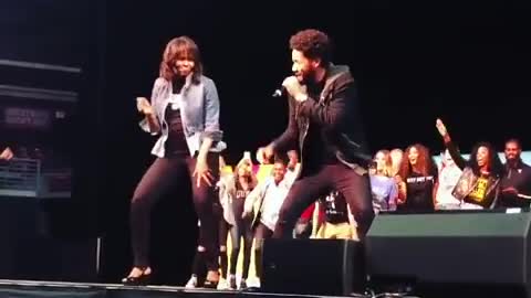 Video of Michelle Obama Dancing with Jussie Smollett Is Turning Serious Heads