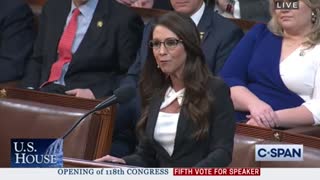 Congresswoman Lauren Boebert Calls Out Trump & McCarthy on House Floor