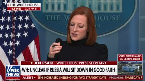 Jen Psaki says Ukraine Deserves a Secure Border -- the Irony Was Lost on Her