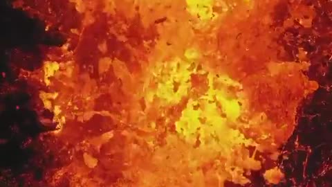 Aerial footage of the Iceland Volcano