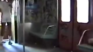 Taking the train in Manhatten 1987