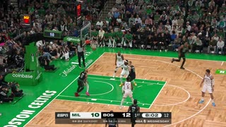 Tatum Catches Fire! Celtics Surge with 8 Points in Boston (vs. Bucks)