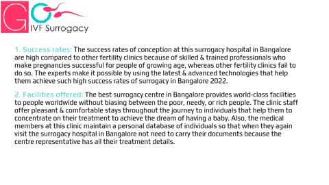 How much does surrogacy cost in Bangalore?