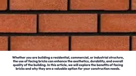 Buy Best Quality Of Facing Bricks