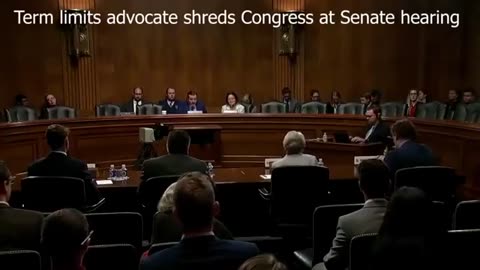 Term Limits Advocate Nick Tomboulides shreds USA Congress at Senate hearing.