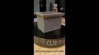 3D Printed Cutom Business Card Holder