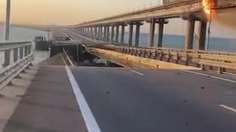 Kerch Straits (Crimea) bridge bombed!