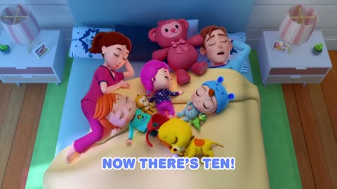 Ten in the Bed ( Family Edition ) | Little Angel Kids Songs & Nursery Rhymes