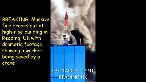 BREAKING HUGE FIRE " READING UK " 23/11/2023