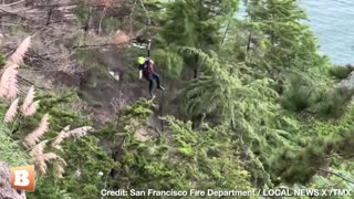 Elderly Man Falls Off Cliff, Gets Rescued by San Francisco First Responders