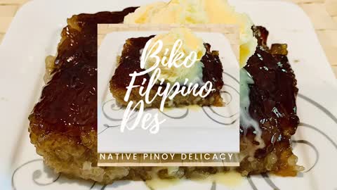 Made my American husband’s favorite Pinoy dessert #biko 🇵🇭 | Filipino sweet sticky rice cake