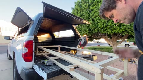 Living in My Truck - Camper Shell Build - Part 2 of 6