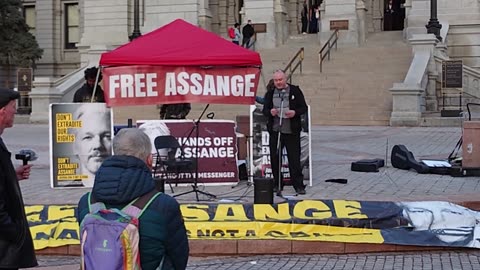 Justin speaks on Day X in Denver - Free Julian Assange