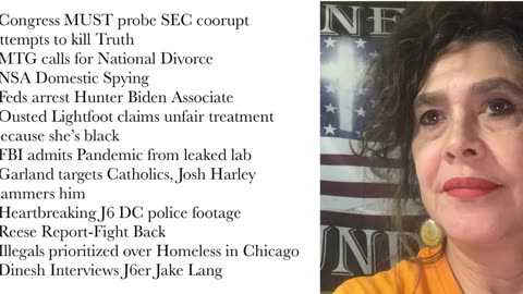 3/1/23 SEC hurts TruthSocial*Garland Targets Cath.*J6 Horrific videos*Jake Lange J6 Prisoner Speaks*Illegals Prioritized over Homeless in Chicago