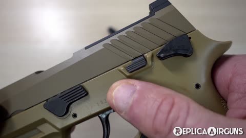 Sig Sauer M17 ASP CO2 Blowback Pellet Pistol Table Top Review