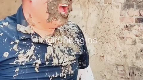 Mud challenge flip the bottle