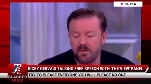 Ricky Gervais Talking Free Speech With 'The View' Panel